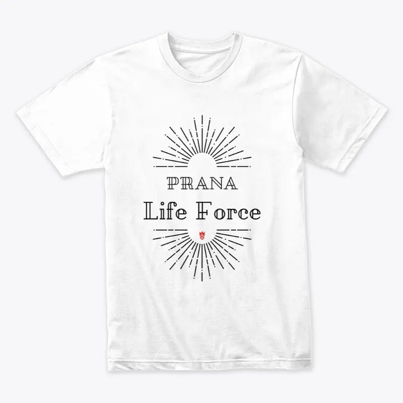 Prana Life Force Tshirt-Black Letters