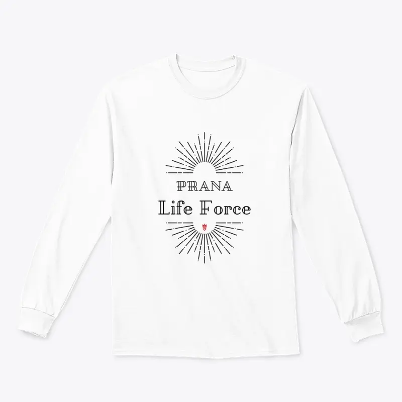 Prana Life Force Tshirt-Black Letters